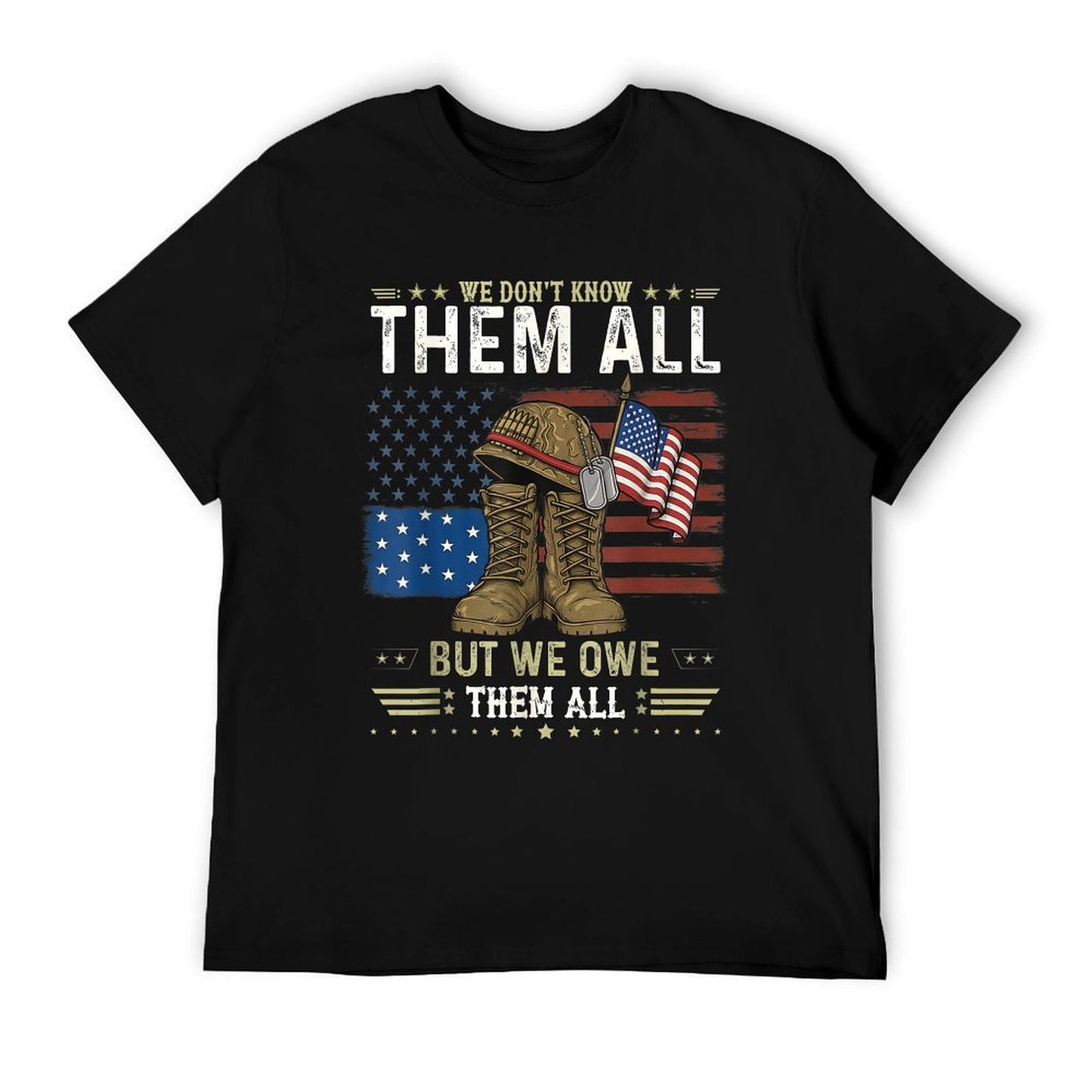 We Owe Them All Partiotic Veterans Day Memorial Day Lightweight T-Shirt
