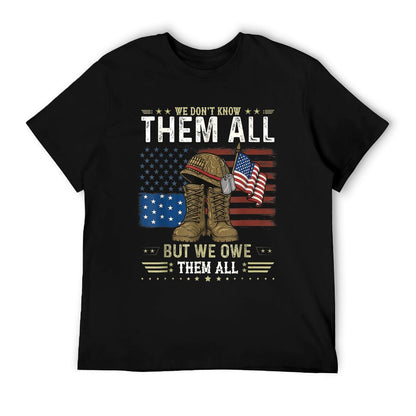 We Owe Them All Partiotic Veterans Day Memorial Day Lightweight T-Shirt