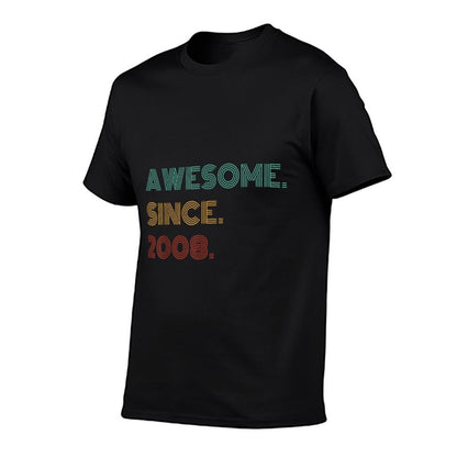 17 Years Old Awesome Since 2008 17th Birthday  Odor-resistant T-Shirt