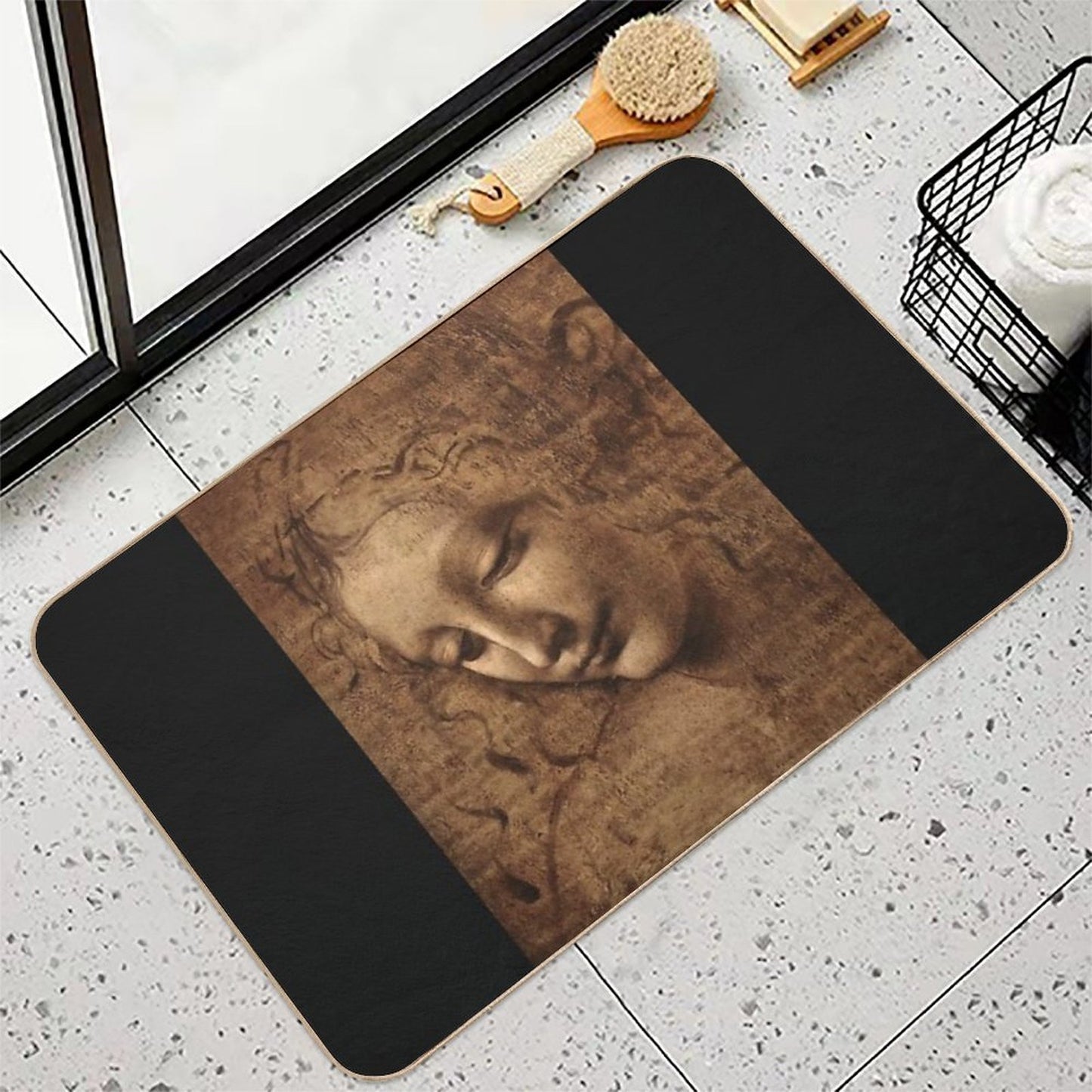 La Scapigliata by Leonardo Da Vinci  Pet-Safe Bath Mat