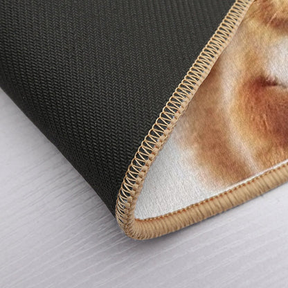 Baby Squirrel, Baby Animals Art Print by Synplus  Repositionable Bath Mat