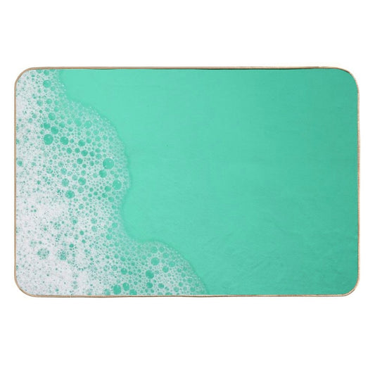 Aquamarine Foam  Rapid-Drying Bath Mat