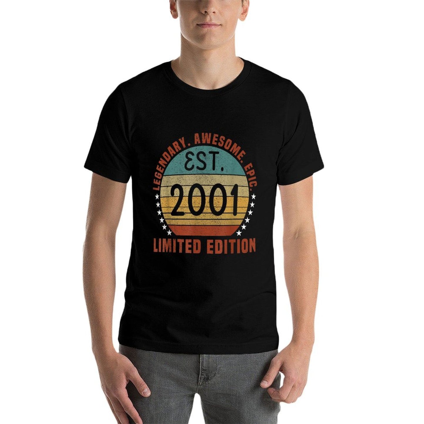 Est. 2001 Vintage 2001 Limited Edition 21st Birthday  Wrinkle-resistant T-Shirt