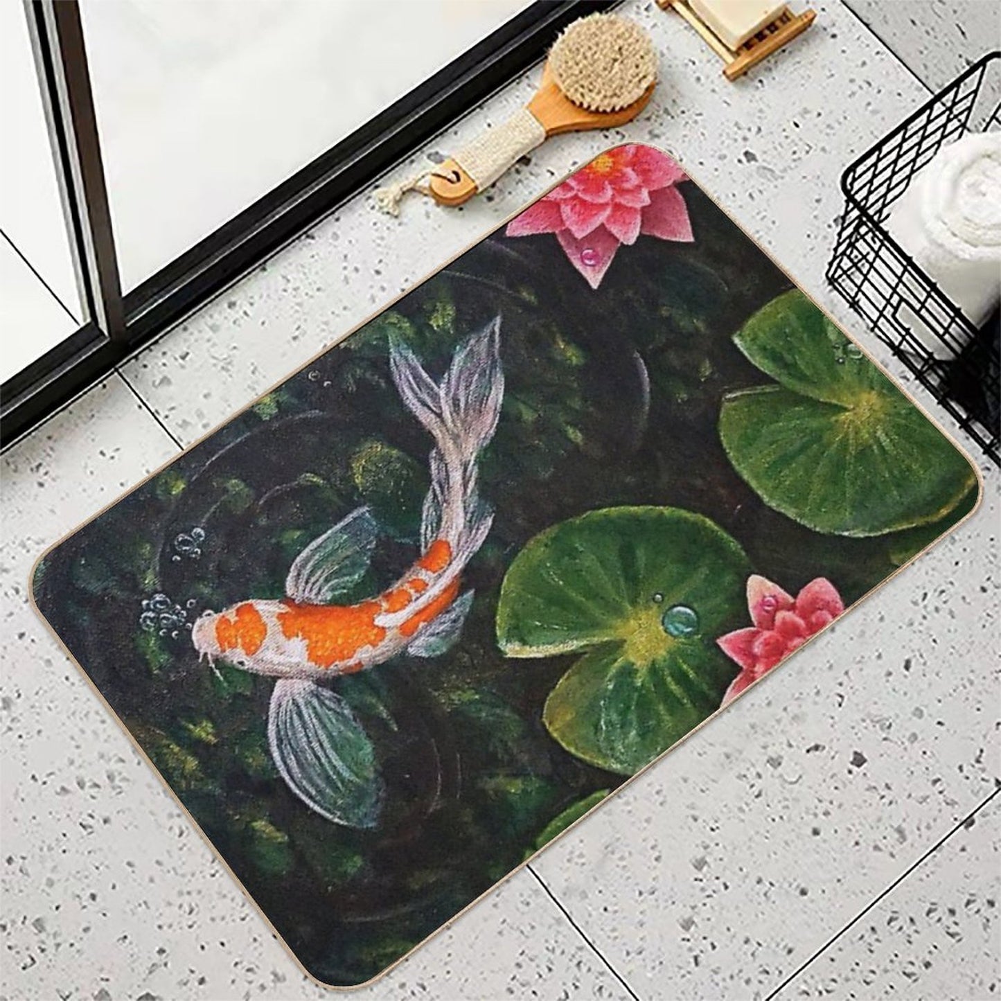 Koi Pond  Eco-Friendly Bath Mat