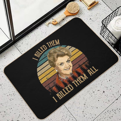 Vintage Murder She Wrote - I Killed Them I Killed Them  Rapid-Drying Bath Mat