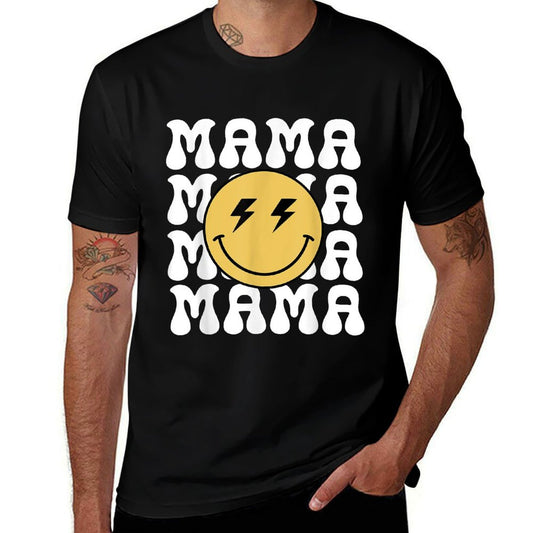 Mama One Happy Dude Birthday Theme Family Matching  Fade-proof Color T-Shirt