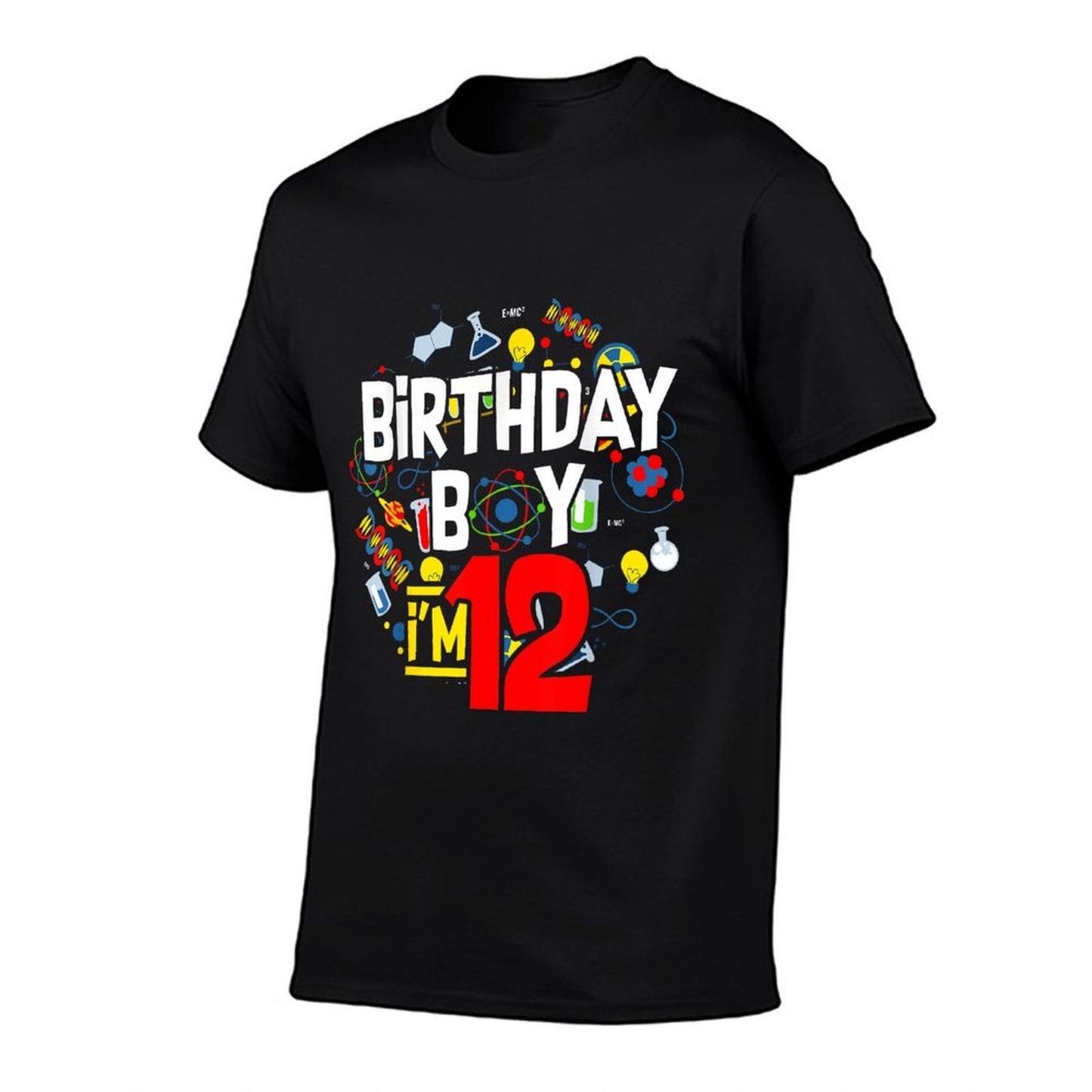 Birthday Boy I'm 12 Years Old Gifts 12th Birthday  Rolled Sleeves T-Shirt