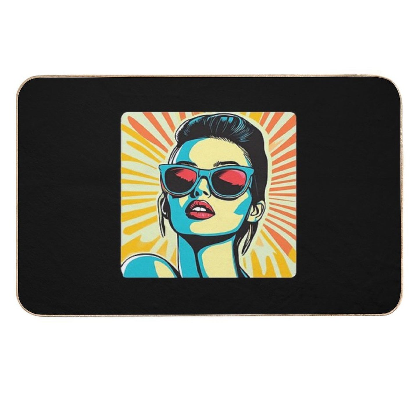 Retro Pop Art Extravaganza A Nostalgic Tribute  Versatile Bath Mat