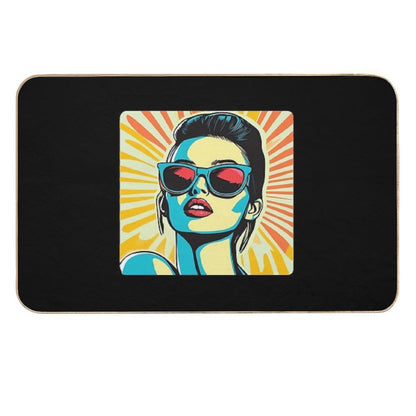 Retro Pop Art Extravaganza A Nostalgic Tribute  Versatile Bath Mat