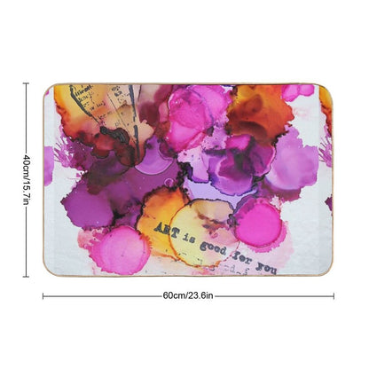 Love Story (happy Art)  Absorbent Bath Mat