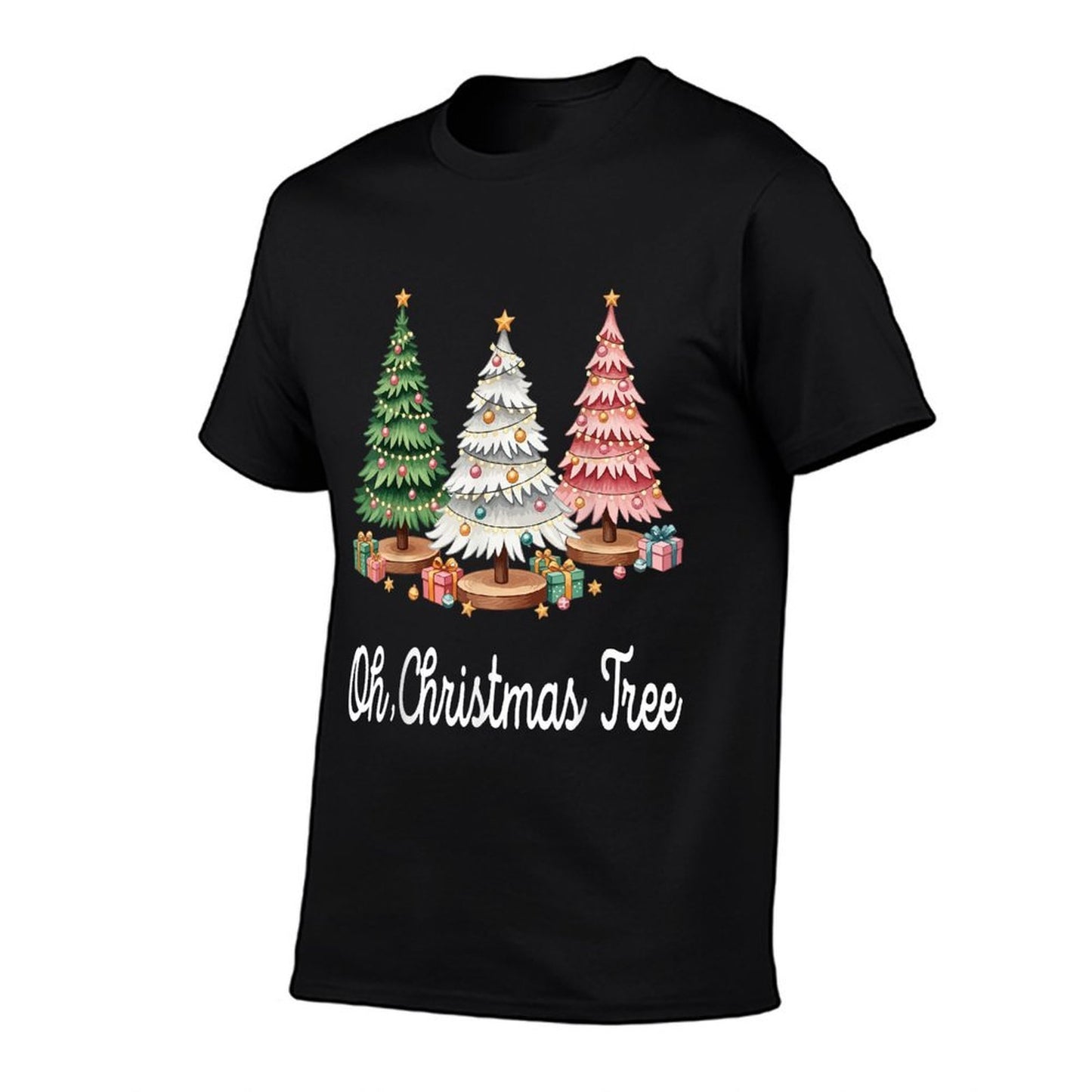 Oh Christmas Tree Holiday Festive Xmas Trees with Lights  Durable T-Shirt