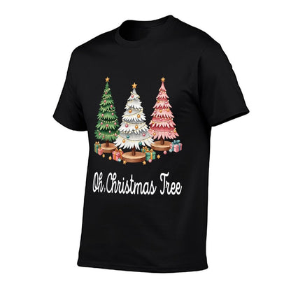 Oh Christmas Tree Holiday Festive Xmas Trees with Lights  Durable T-Shirt