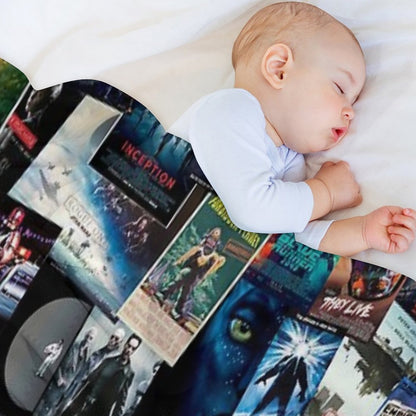 Sci-Fi Movie Posters Velvety-soft Throw Blanket