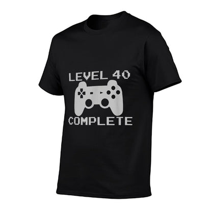 Great Level 40 Complete Gamer & Gift 40th Birthday  Affordable Price T-Shirt