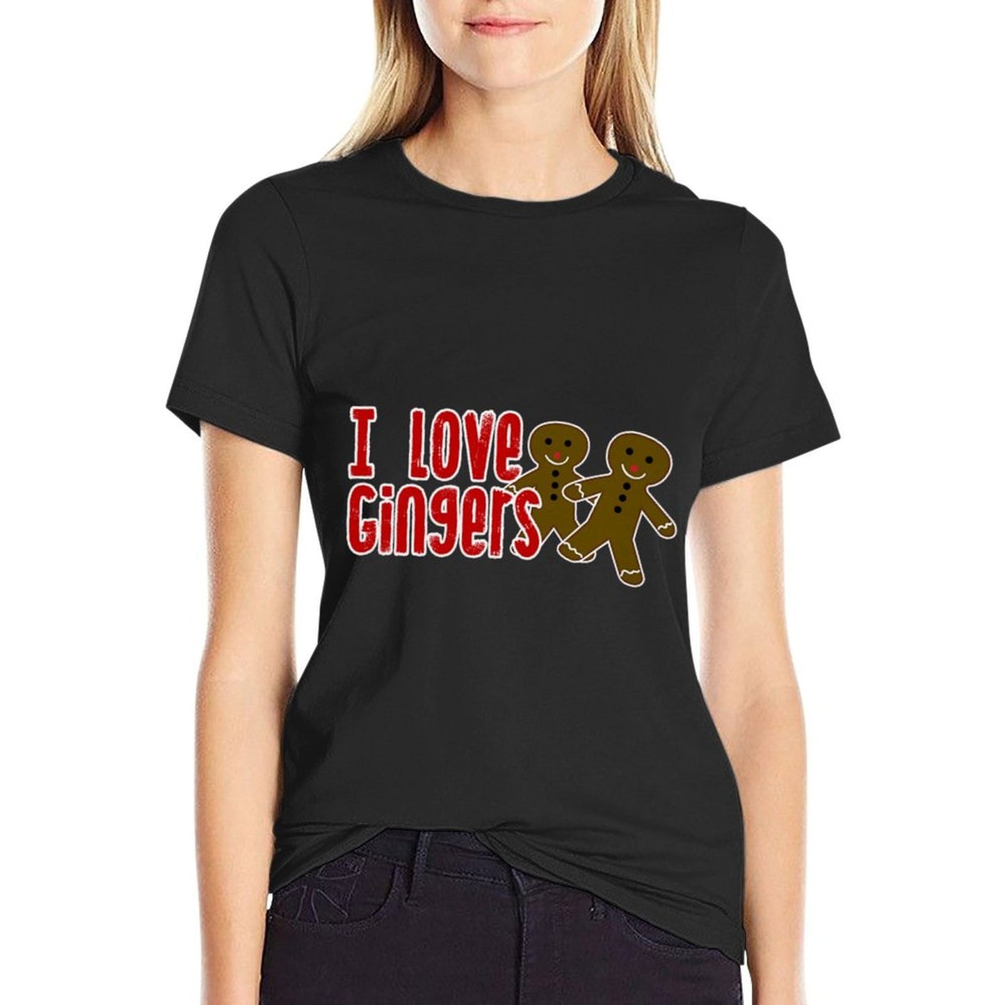 Christmas I Love Gingers Gingerbread Men  Trendy Pattern T-Shirt