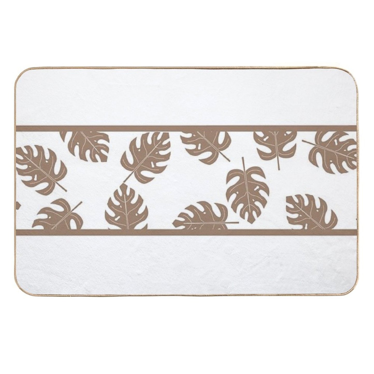 Tan Palms  Odorless Bath Mat