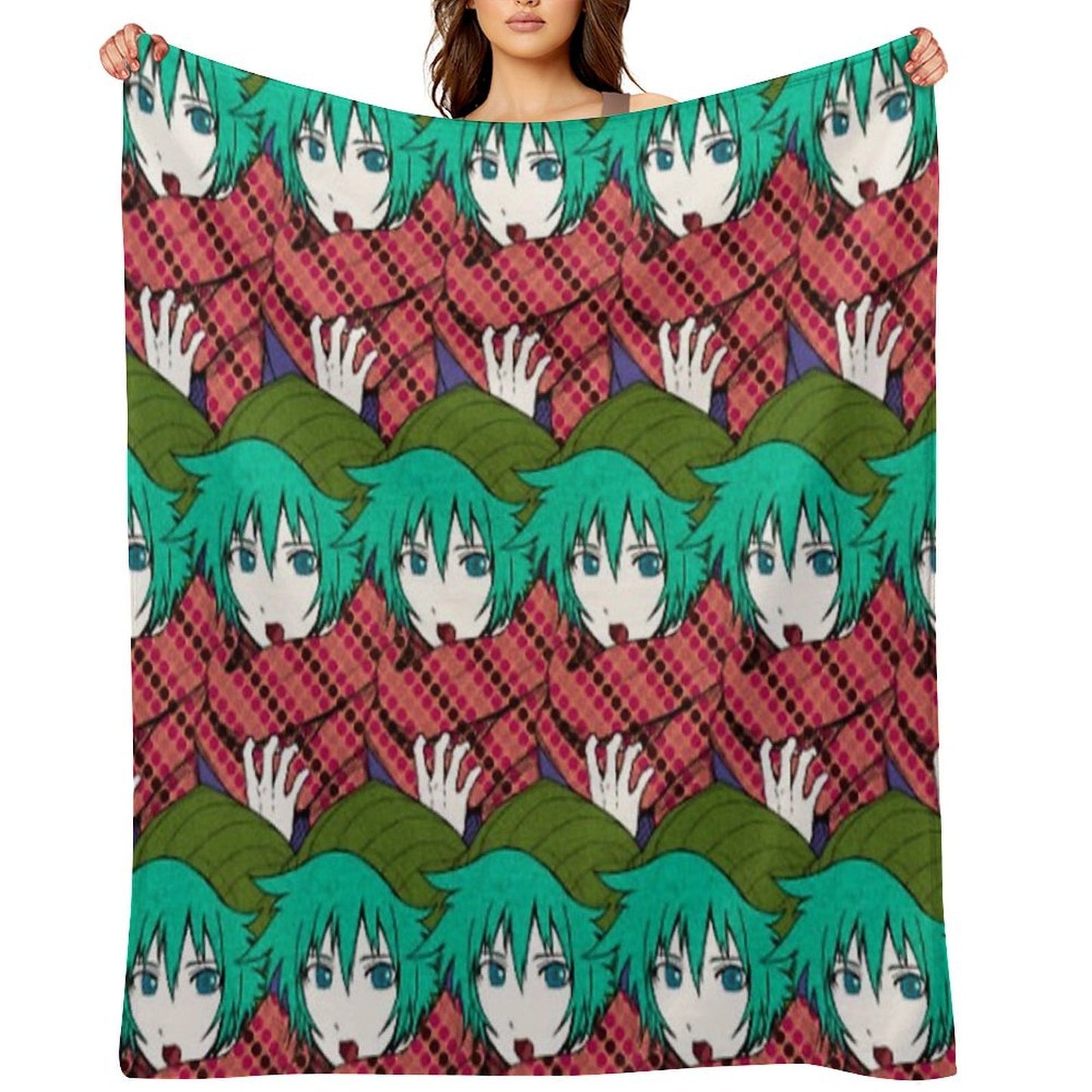 Shin Tsukimi Eco-conscious Throw Blanket