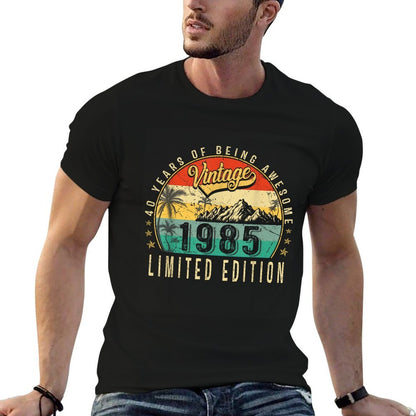 Retro 40th Birthday Gift 40 Years Old Vintage 1985 Men Women  Affordable Price T-Shirt