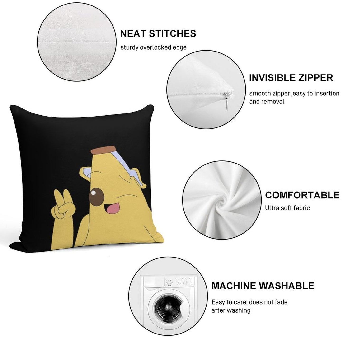 Peely Soft Warmth Comfort Throw Pillow