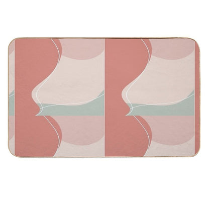 Positive And Happy  Repositionable Bath Mat