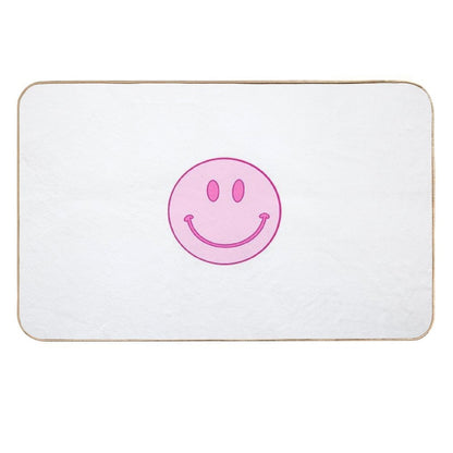 Pink Smiley  Non-Slip Bath Mat