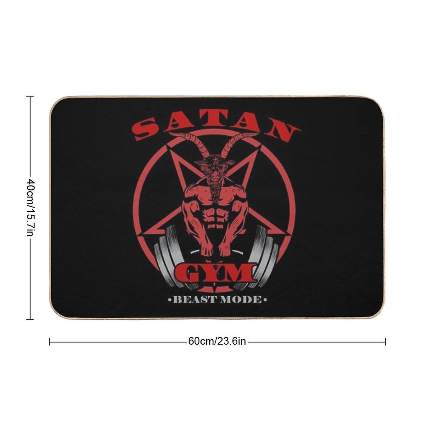 Satan Gym  Dirt-Trapping Bath Mat