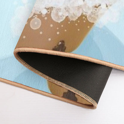 Cute Baby Mouse in A Bathtub, Boys Bathroom Print, Baby Animals in Tub, Whimsy Animal, Kids Bathroom Art  Absorbent Bath Mat