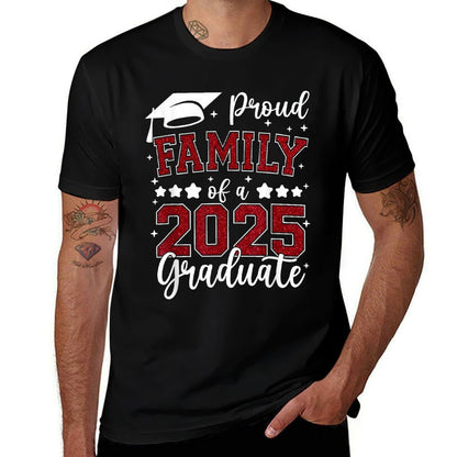 Proud Family Of 2025 Senior Graduate Graduation Family 2025  Durable T-Shirt