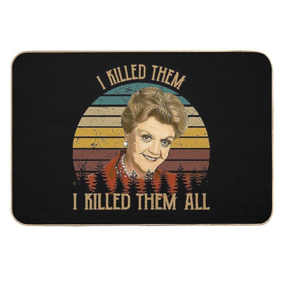 Vintage Murder She Wrote - I Killed Them I Killed Them  Rapid-Drying Bath Mat