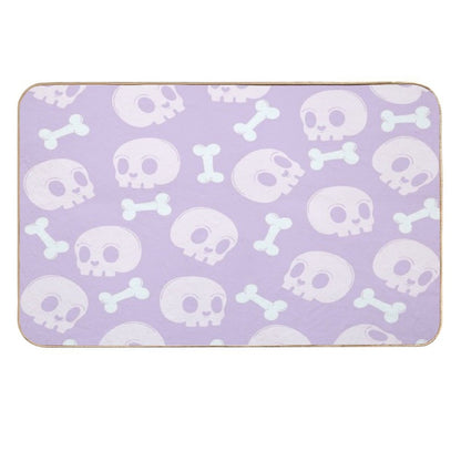 Bones An Skull  Fade-Resistant Bath Mat