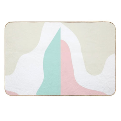 Abstract Modern Pastels  Long-Lasting Bath Mat