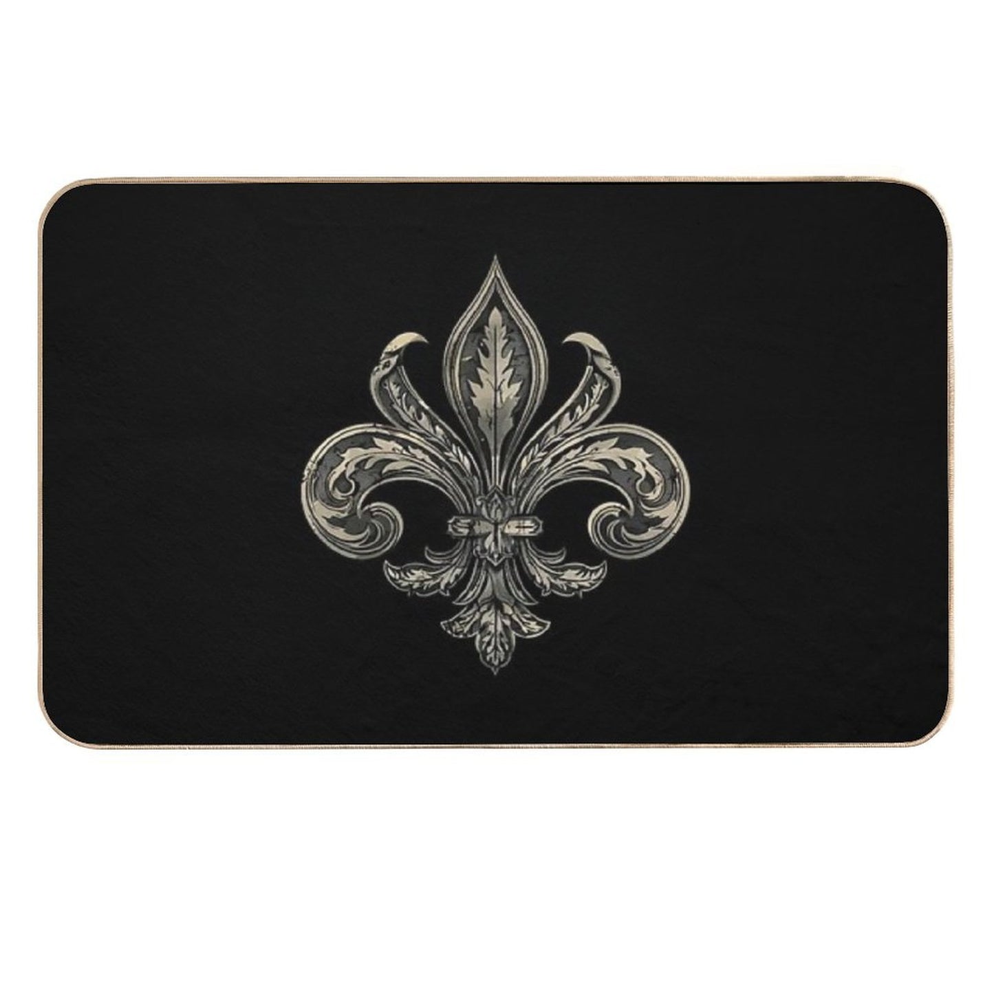 Fleur De Lis Ornate  Pet-Safe Bath Mat