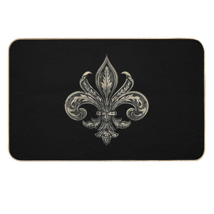 Fleur De Lis Ornate  Pet-Safe Bath Mat