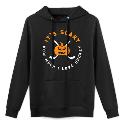 Halloween Hockey Its Scary - Halloween Hockey Unisex Design Hoodie