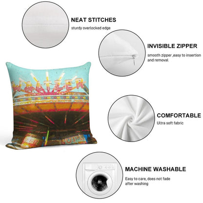 Spinning Cars Soft Warmth Comfort Throw Pillow