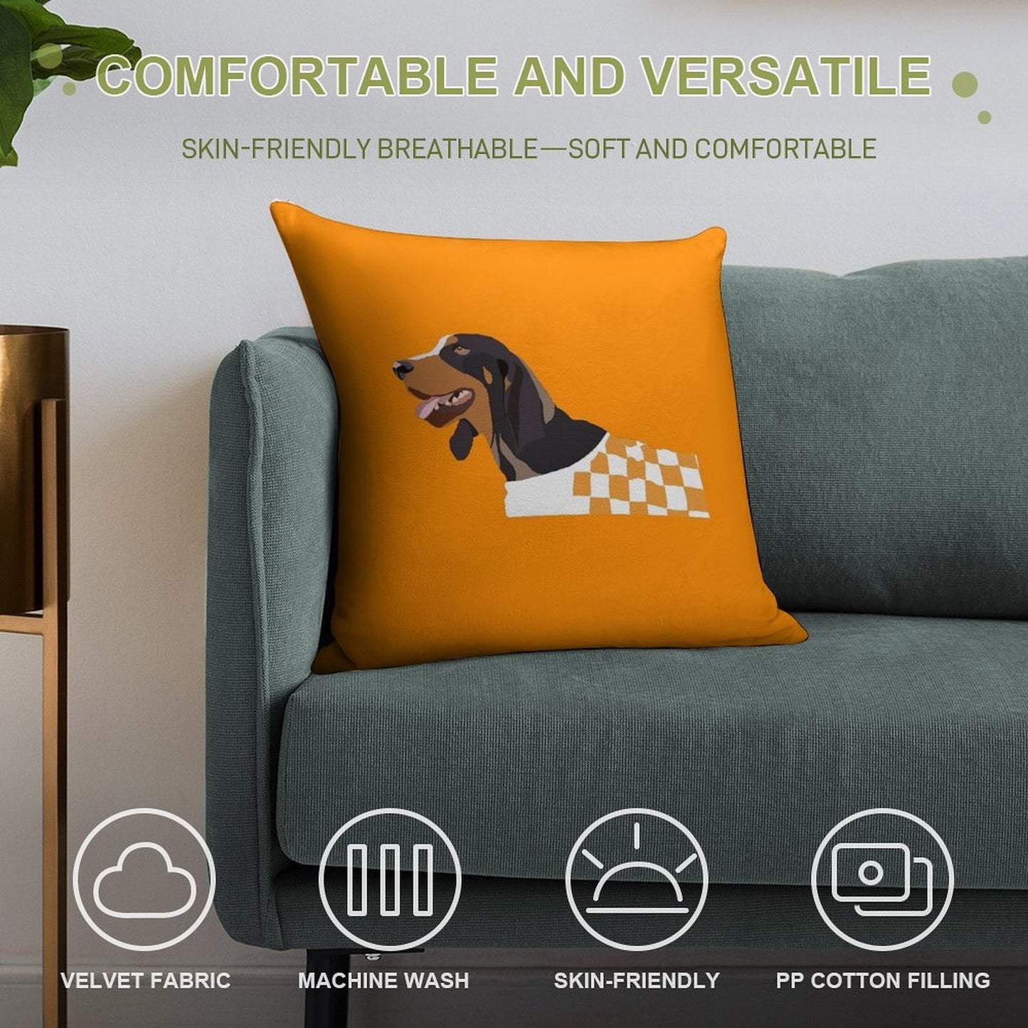 Smokey Soft Gift Ready Throw Pillow