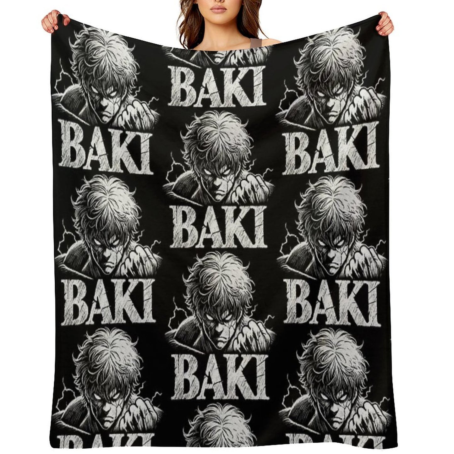 Baki Hanma Versatility Throw Blanket