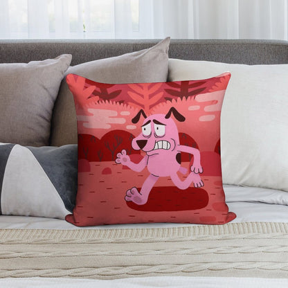 Fear And Courage Soft Fade-Resistant Throw Pillow