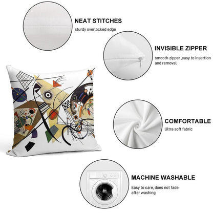 Kandinsky Traverse Line, 1923 Soft Multiple Sizes Throw Pillow