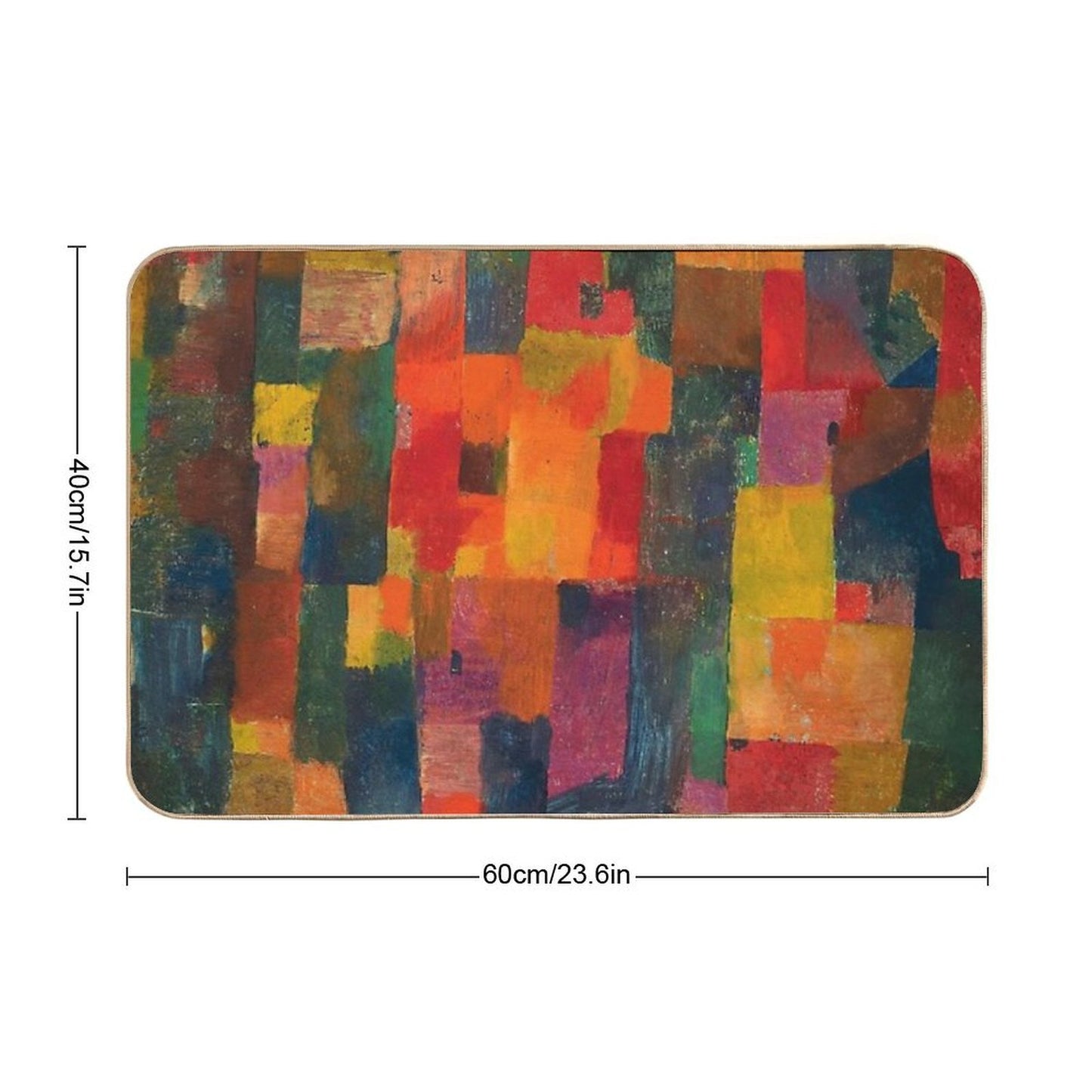 Paul Klee - No Title - Ohne Titel  Slip-Resistant Bath Mat
