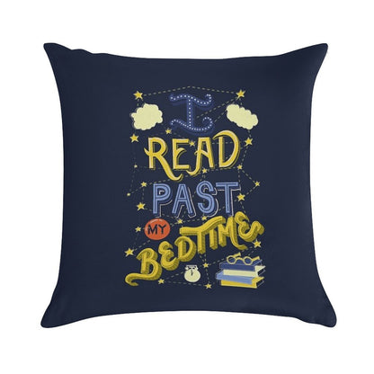 I Read Past My Bedtime Soft Style Accent Throw Pillow