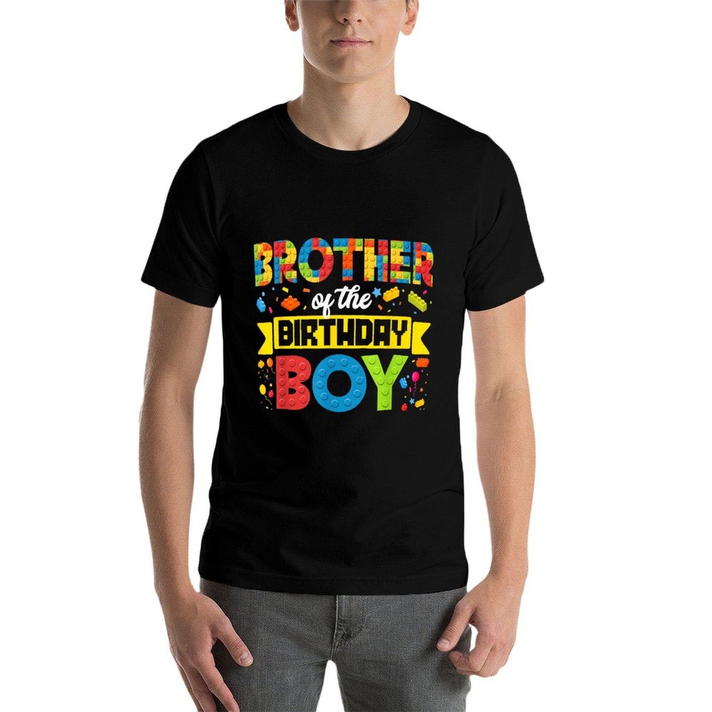 Brother Of The Birthday Boy Master Builder Building Blocks  Moisture-wicking T-Shirt