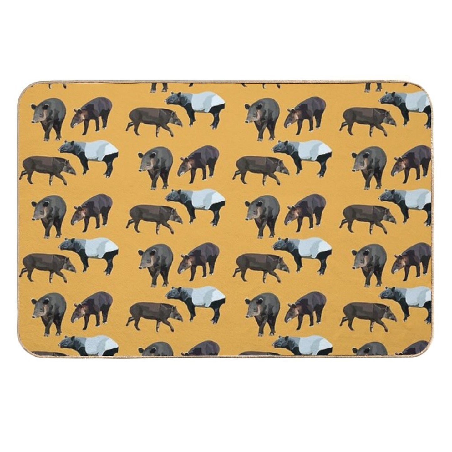 T Is for Tapir  Easy To Clean Bath Mat