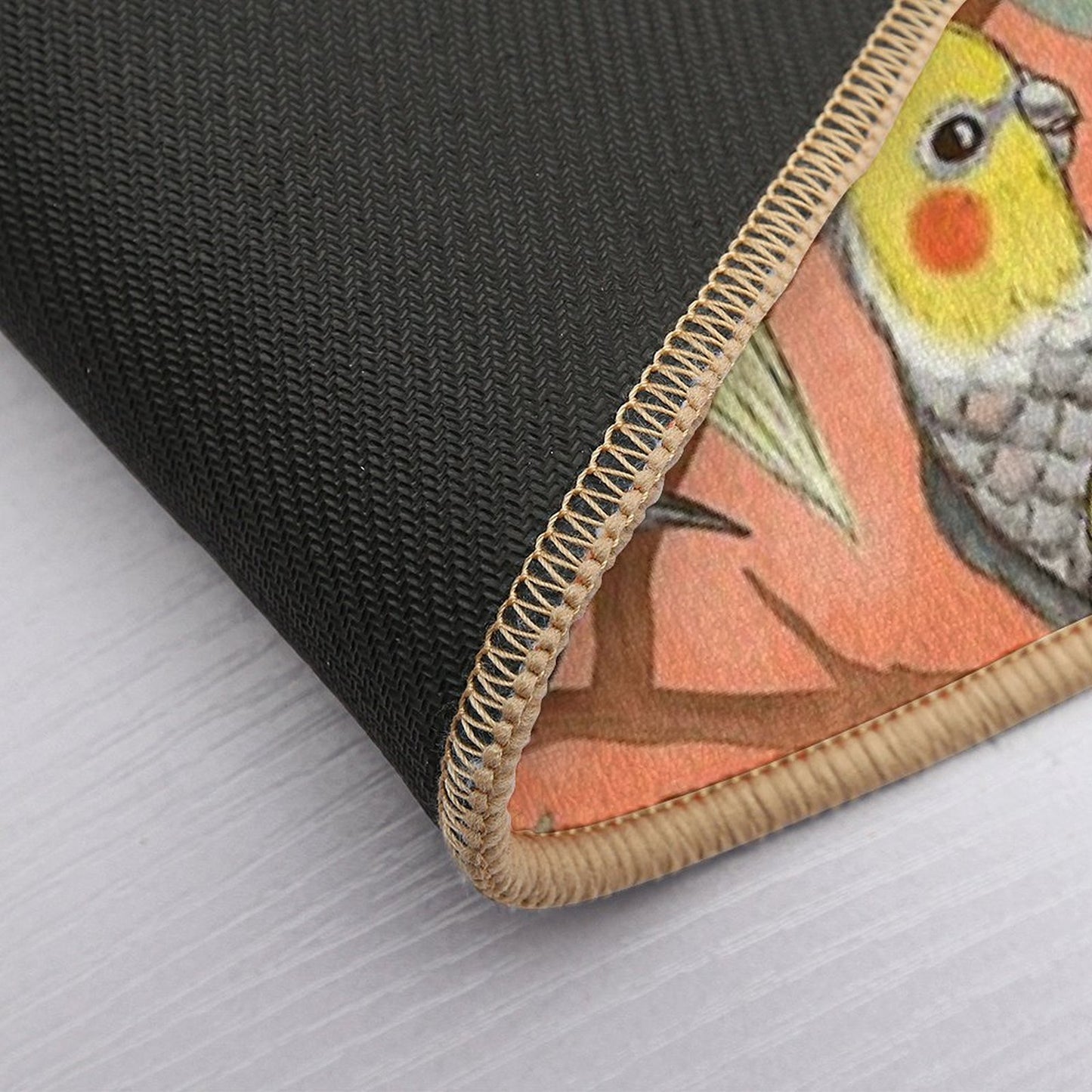 Cockatiel Fun  Long-Lasting Bath Mat