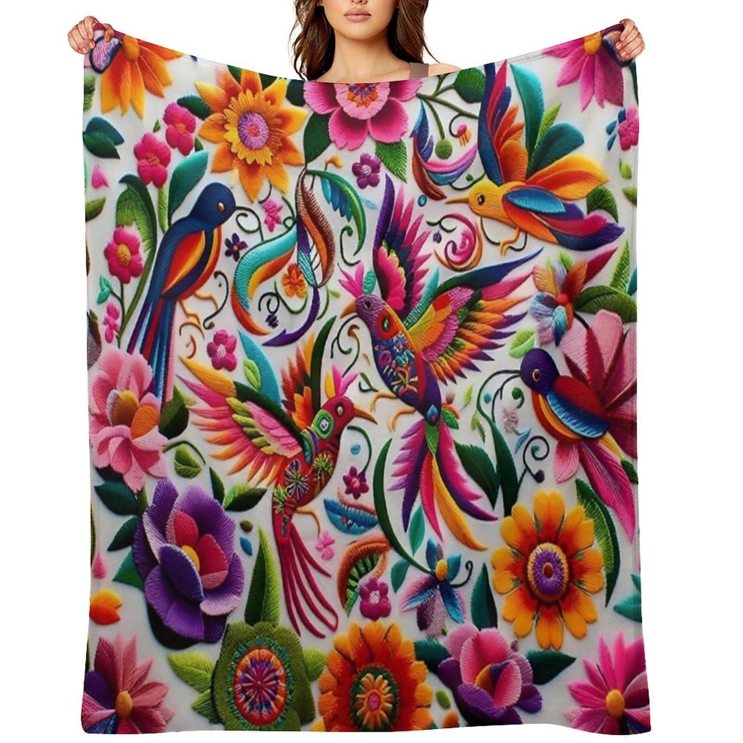 Mexico Art Easy Care Throw Blanket