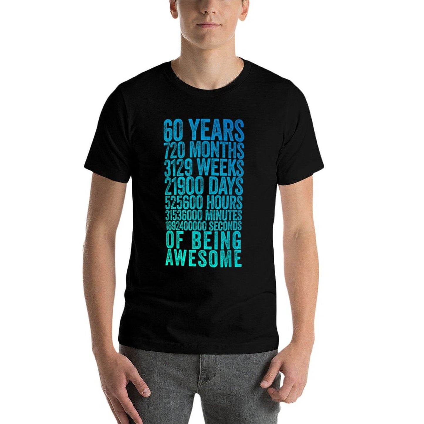 Funny 60th Birthday Old Meter Funny 60 Year Old Gifts  Slim-fit Cut T-Shirt