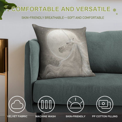 The Unicorn Soft Multiple Sizes Throw Pillow