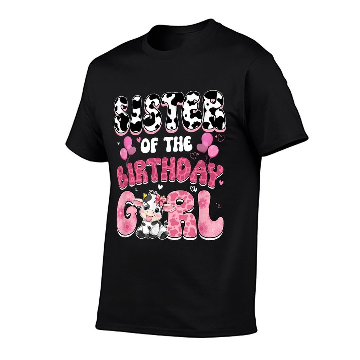 Sister Of The Birthday Girl Cow Farm Family 1St Birthday  Classic T-Shirt