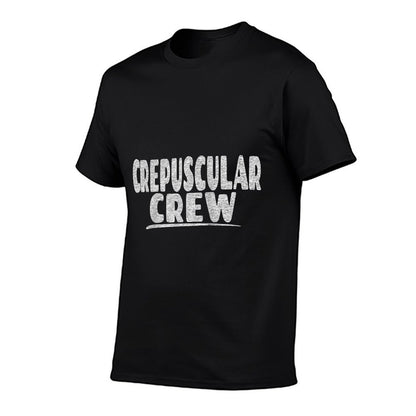 Crepuscular Crew - Most Active At Evening Twilight Raglan Baseball  Rolled Sleeves T-Shirt