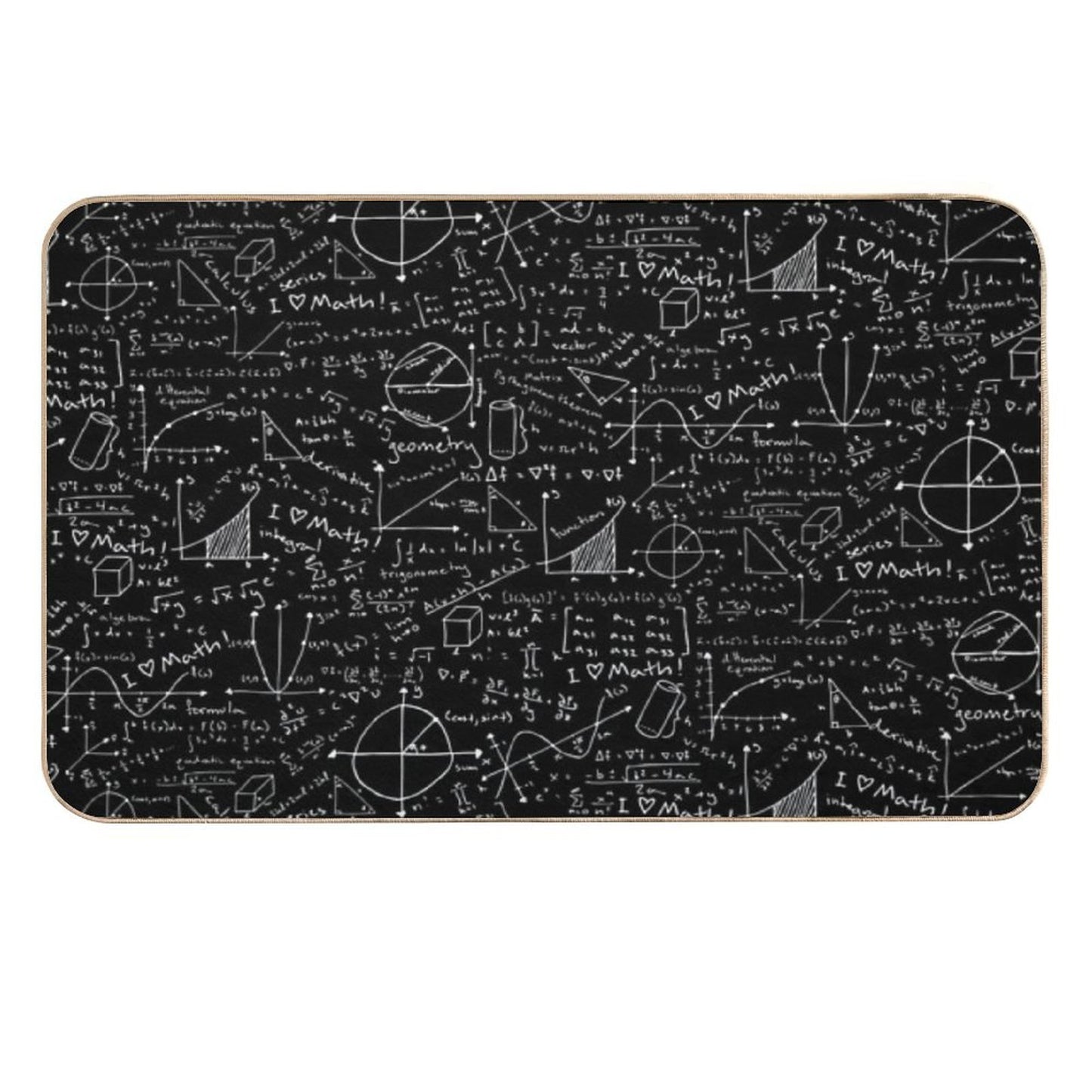 Math Lessons  Stain-Proof Bath Mat